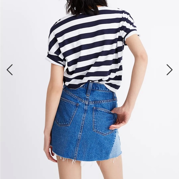 Madewell Rigid Denim A-Line Mini Skirt - Picture 7 of 8